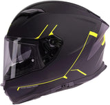Spec-x Integralhelm SX-82.03 R2 Stinger Helm SX-82.03 R2 BW Matt Neongelb M Pin