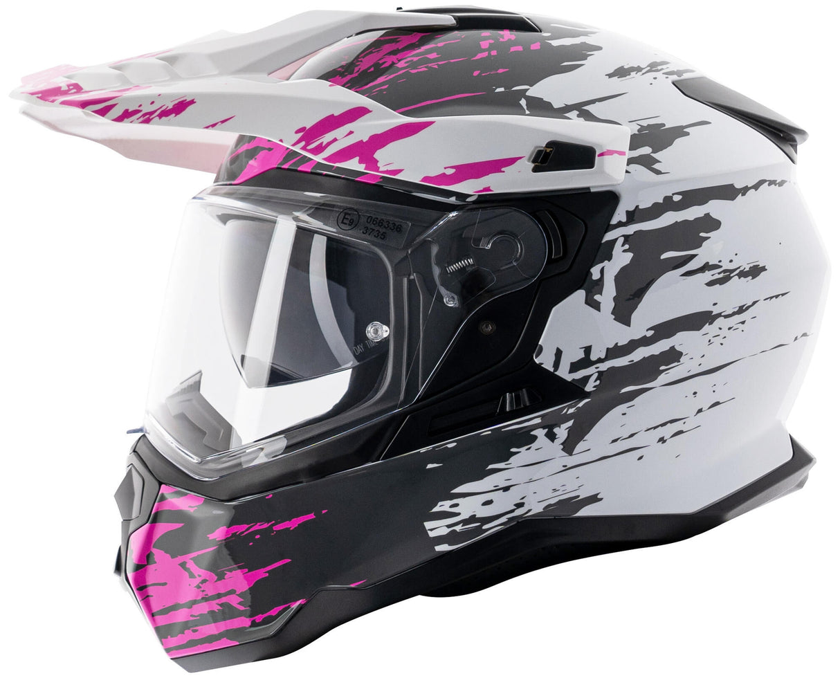 Spec-X Enduro-Helm SX-62.01 R1 Stinger Adv Helm Spac-X SX-62.01 R1 Stinger Adv L Weiß Rosa