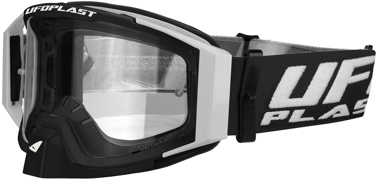 UFO Pee Wise Motocross-Brille Brille Wise Schwarz Weiß