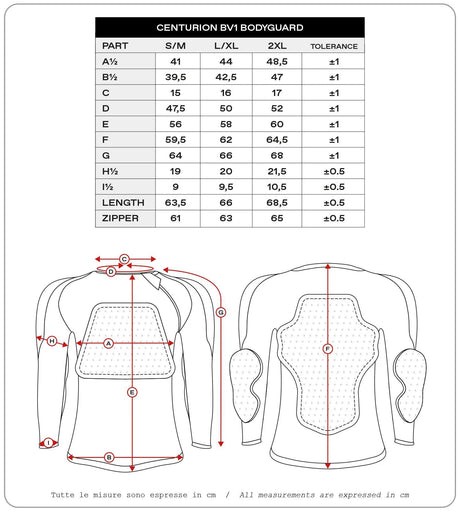 UFO Plast Protektorenshirt Centurion BV1 Protektorenshirt UFO BV1 Centurion Schwarz S M