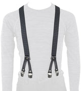 Oxford-Hosenträger, Hosenträger, Riggers, schick, schwarz