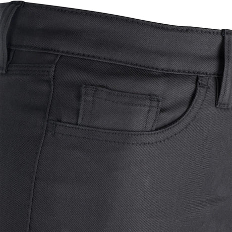 Oxford-Hose AA gewachste Jeggings Hose Ao gewachste Damen schwarz kurz Größe 1