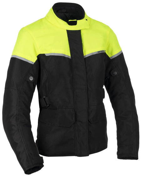Oxford-Jacke Spartan Long WP WS Jacke Schwarze Jacke Spartan Da BW Neongelb Langgröße