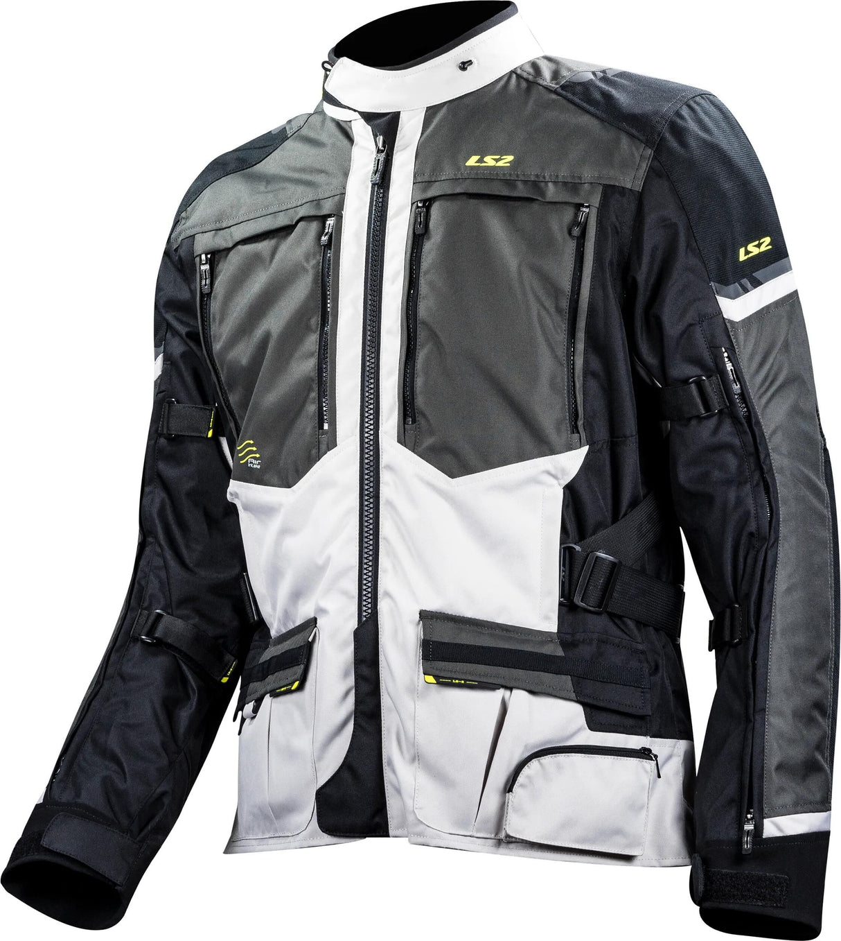 Ls2 Jacke Norwegen Jacke Norwegen Mann schwarz grau gelb 3xl