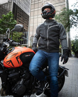 Ls2-Jacke, Gas-Jacke, Gas-Mann, schwarz, dunkelgrau, XL