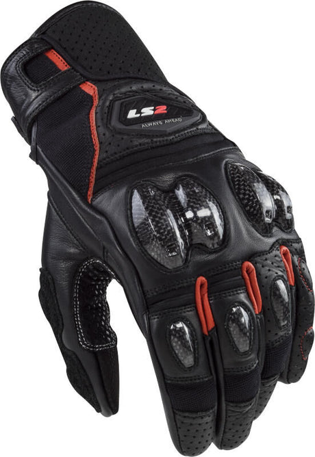 Ls2-Handschuhe Spark II. Handschuh Spark 2 Leder Mann sw rt xxl