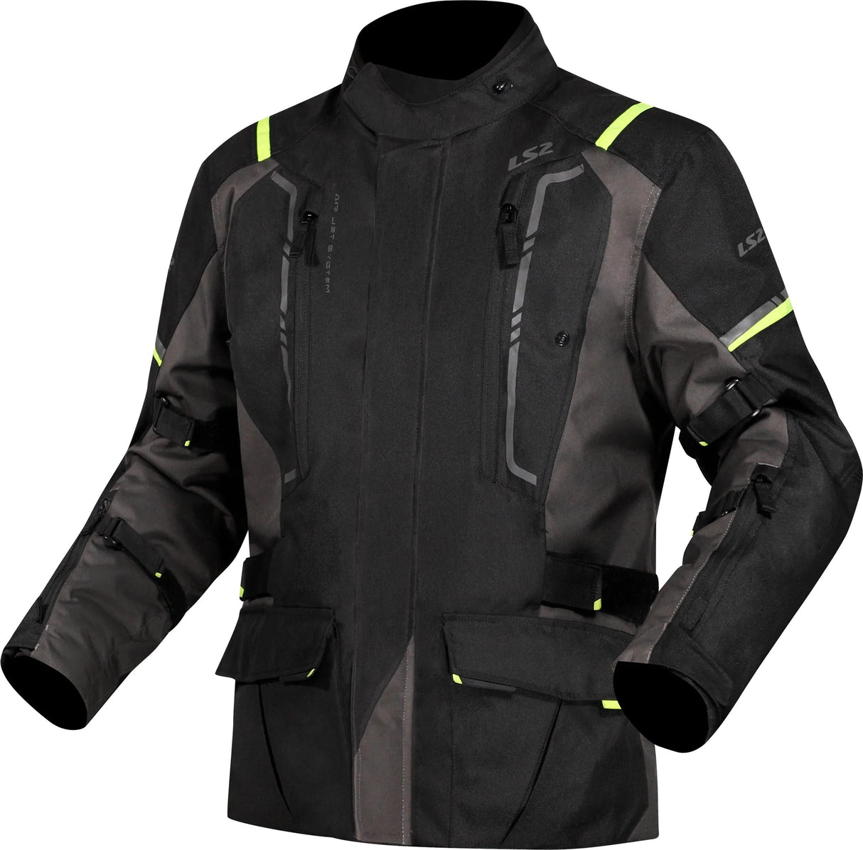 Ls2 Jacke Narvik Jacke Narvik Herren schwarz grau neongelb m