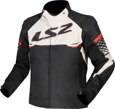 Ls2 Apex Jacke Jacke Apex Herren Schwarz Weiß Rot Größe 3XL