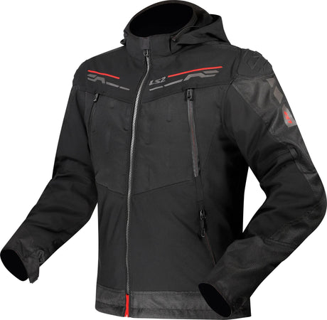 Ls2 Zirkonjacke Jacke Zirkonium Herren Schwarz Rot Gr. xl