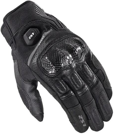 Ls2 handschuh atom man glove atom mens black gr. l