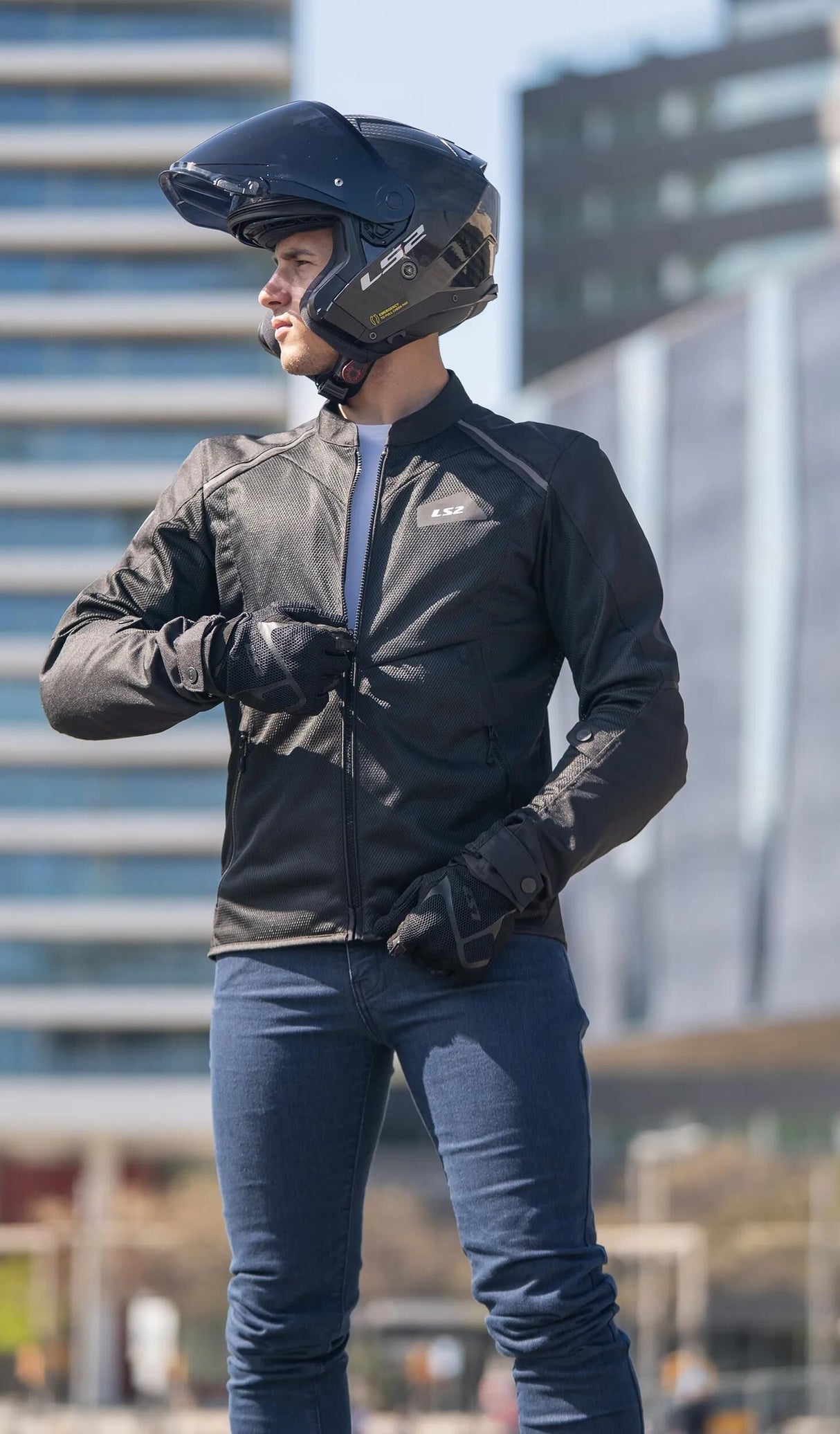 Ls2 jacke breeze man jacket breeze men black gr. s