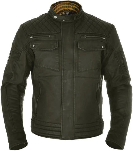 Oxford-Jacke, Hardy-Jacke, Hardy-Wachs-Baumwolle, Oliv, Größe S