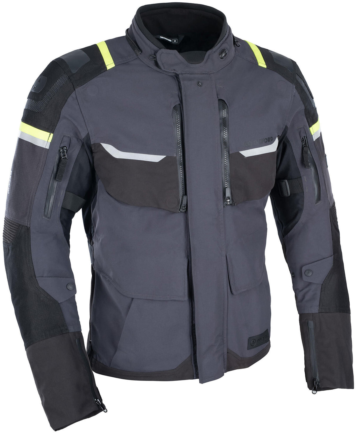 Oxfordjacke Stormland Jacke Stormland Grey SW Neongelb Gr. x