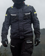 Oxfordjacke Stormland Jacke Stormland Grey SW Neongelb Gr. x