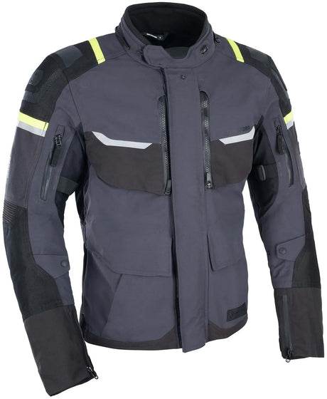 Oxfordjacke Stormland Jacke Stormland Grey SW Neongelb Gr. m