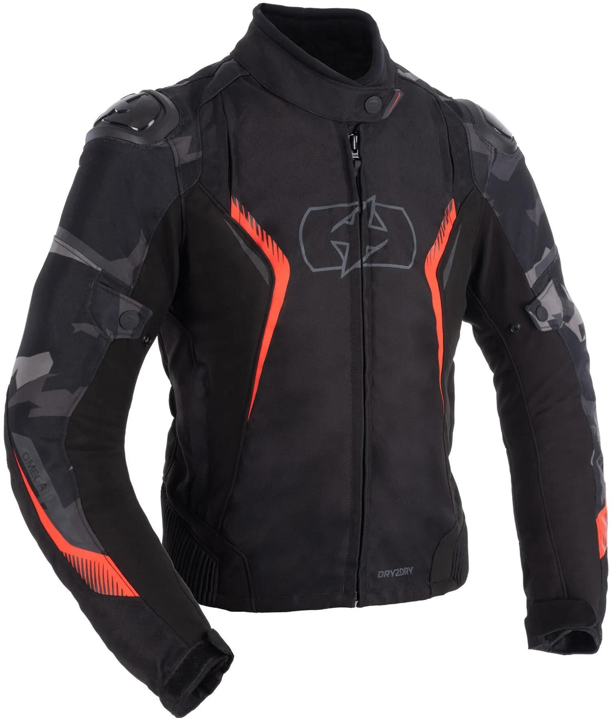 Oxford-Jacke Omega 1.0 Jacke Omega 1.0 D2D WS Schwarz Camo Rot 38