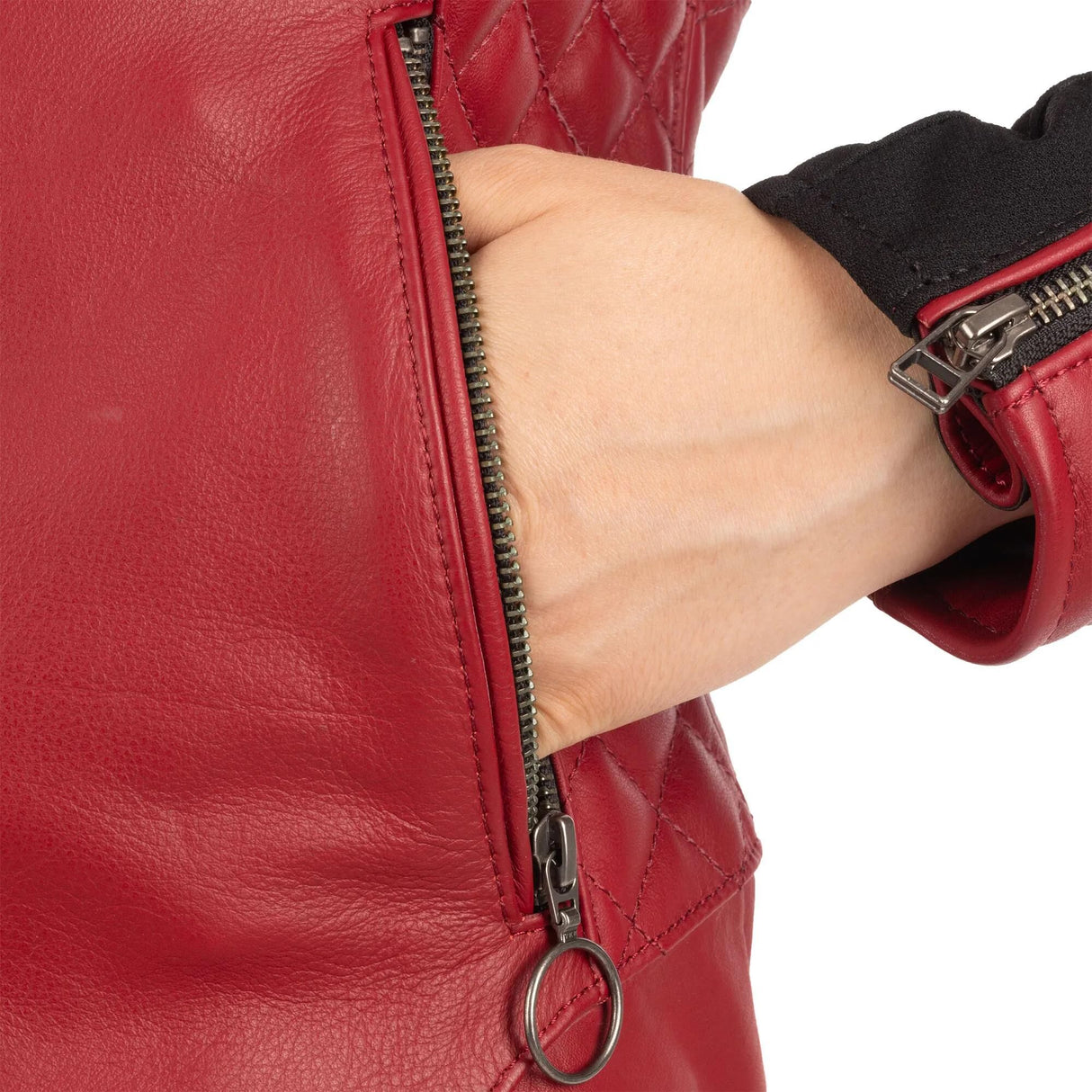 Oxford-Lederjacke Radley von Lederjacke Rad Ws Rot 38