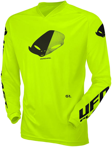 UFO Plast Trikot MX Radial Kindertrikot UFO Rad Neongelb Gr. xxxxs