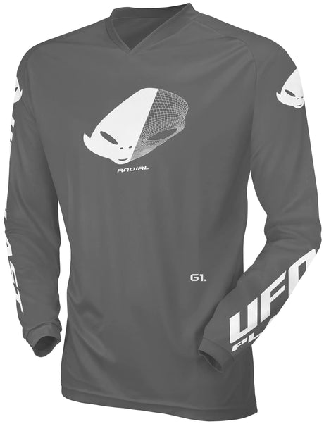 UFO Plast Jersey MX Radial Kindertrikot UFO Rad Grau Gr. xs