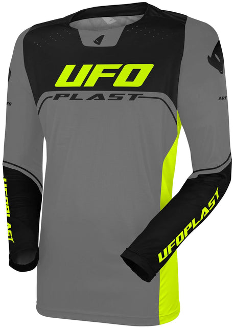 UFO Plast Trikot MX Ares MX Trikot UFO Ares grau schwarz Größe XL