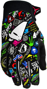 UFO-Pipi-Kinderhandschuhe UFO-Skyline-Grafik Gr. xl
