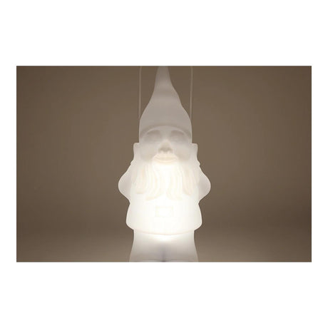 Laterne LED-Zwerg Solar m rc 7 Farben weiß Kunststoff 21,5x20x50cm