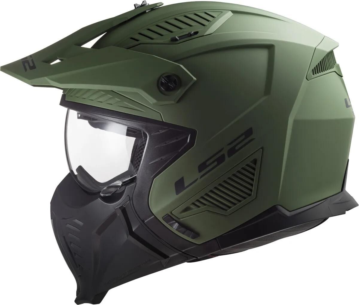 Ls2 modularer Helm of606 Drifter Solid Helm of606 Drifter Solid l mattgrün