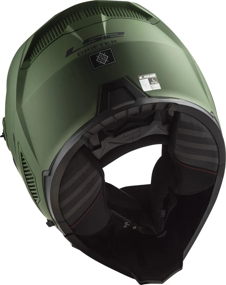 Ls2 modularer Helm of606 Drifter Solid Helm of606 Drifter Solid l mattgrün