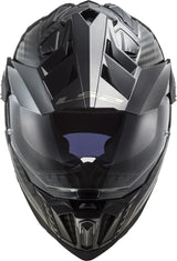 Ls2 Enduro-Helm MX701 Explorer Carbon Solid, Material: lackiertes Carbon, Doppel-D-Verschluss Helm MX701 Exp.Car. einfarbig l schwarz