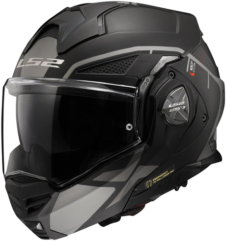 Ls2 Klapphelm FF901 Advant x Memetryk Helm FF901 Adv. x metrisch l schwarz grau