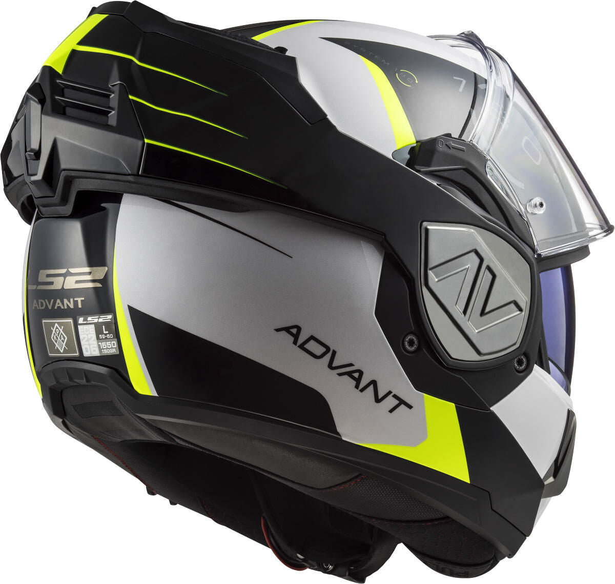 Ls2 Klapphelm FF906 Advant Codex Helm FF906 Adv. Codex XS weiß bl gelb.