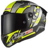 Ls2 Integralhelm ff805 Thunder Carbon Space Helm ff805 thun.ca. space xxl gelb. grau matt