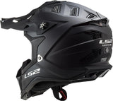 LS2 Crosshelm MX700 Subverter Evo Noir, abnehmbar und waschbar, atmungsaktiv und hypoallergen. Helm mx700 subv.evo noir xl mattschwarz