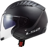 Ls2 of600 Copter II Solid Jethelm Helm Copter II Soli Schwarz Matt Gr. xs