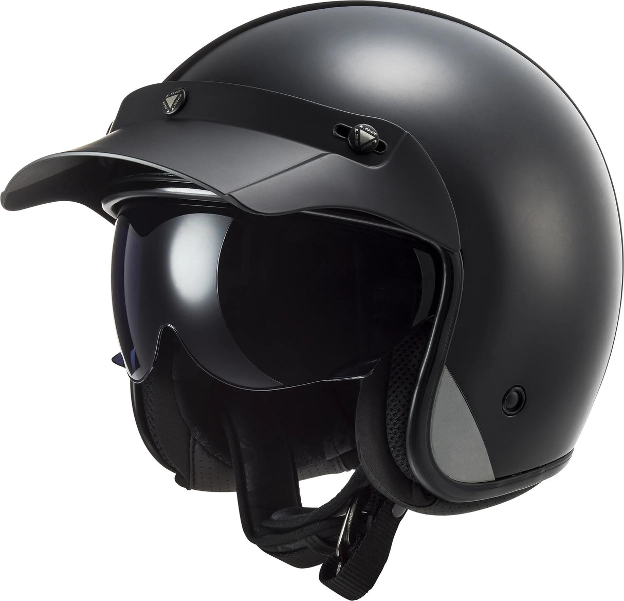 Ls2 Jethelm von 601 Bob II Solid Helm von 601 Bob II Solid XL Mattschwarz