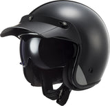Ls2 Jethelm von 601 Bob II Solid Helm von 601 Bob II Solid XXL Mattschwarz