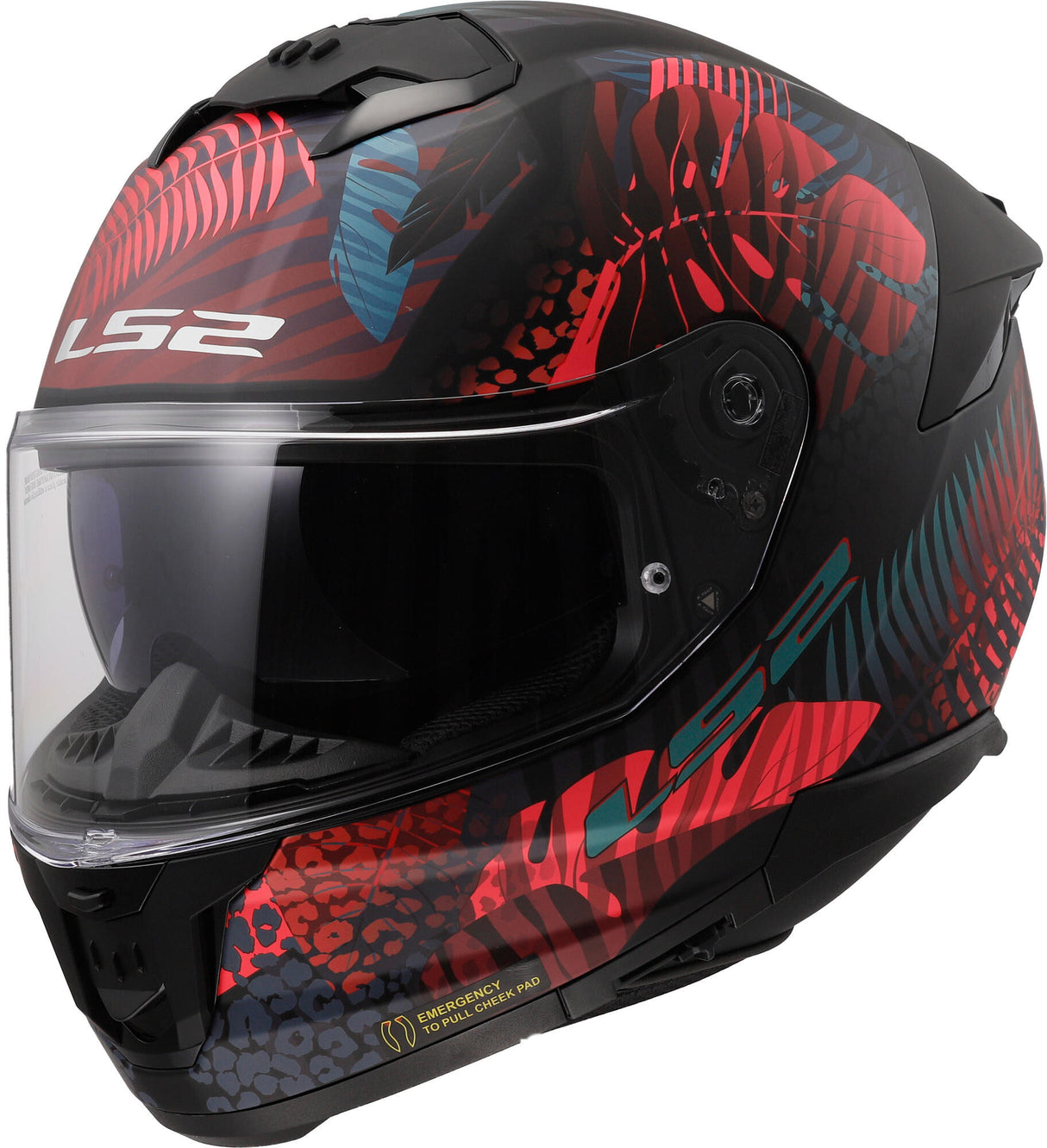 Ls2 Integralhelm FF808 Stream II Jungle Helm FF808 Stre.II Jung.XL Bl. rosa blau