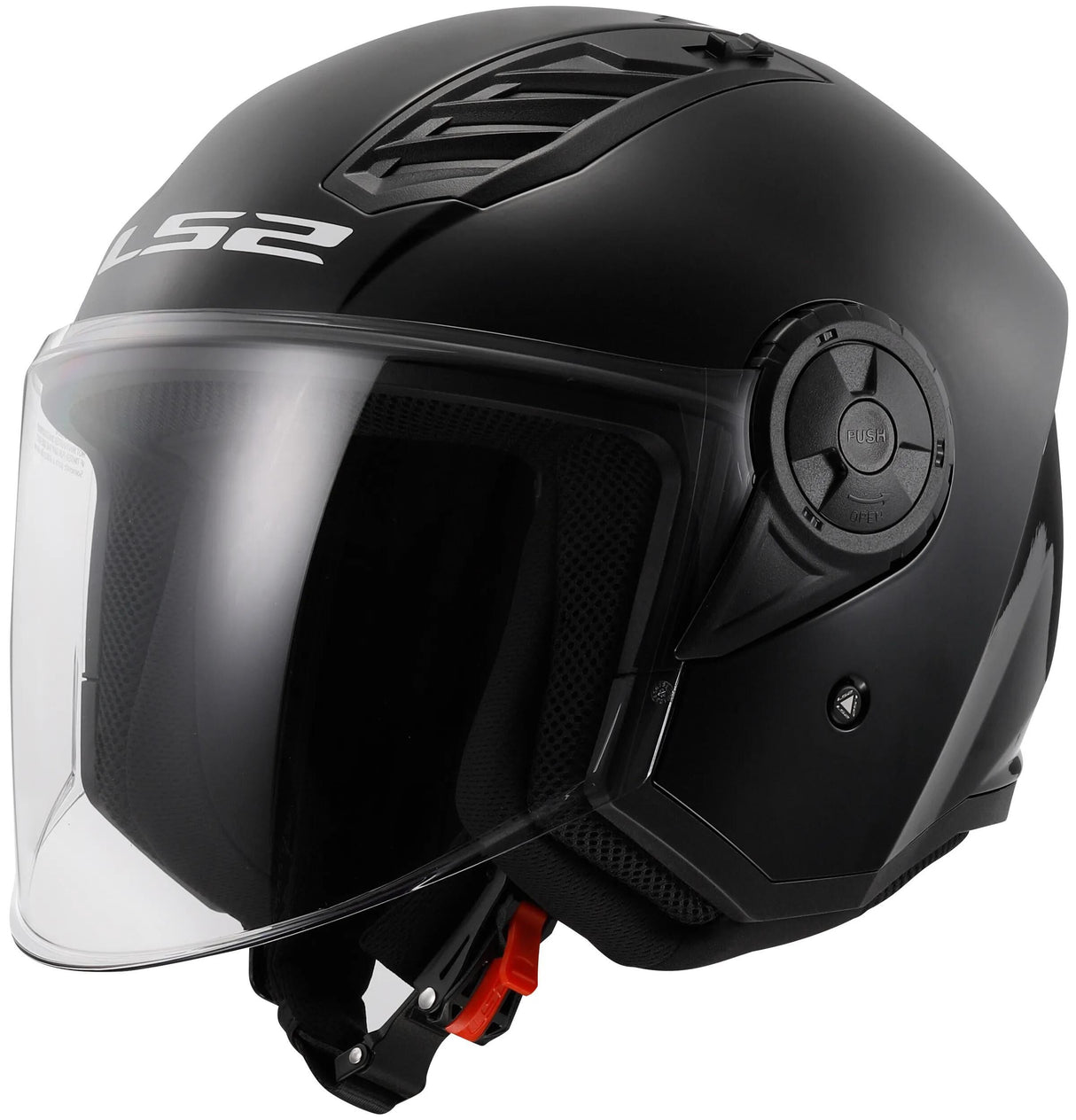Ls2 of616 Airflow II Solid Jethelm Helm Airflow II Of6 Solid Black Gr. xxl