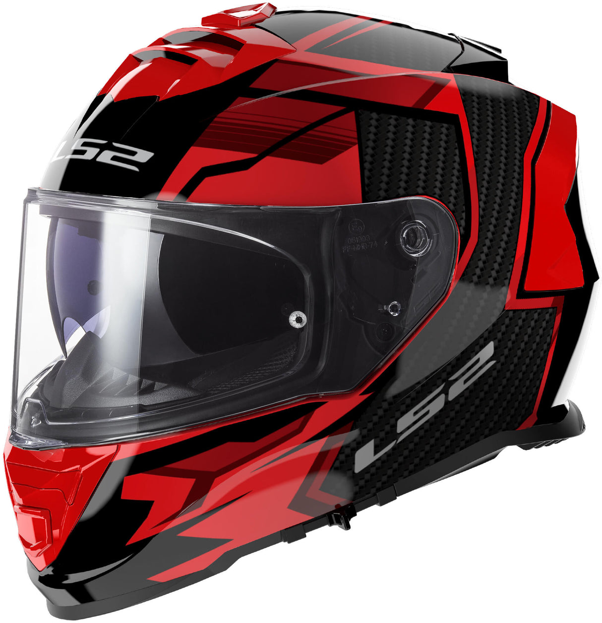 Ls2 Integralhelm FF800 Storm II Tracker Helm FF800 Storm II Tracker XXL schwarz rot