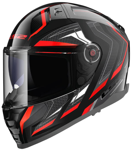 Ls2 Integralhelm FF811 Vector II Alizer Helm FF811 Vector I Alizer Schwarz Rot Gr. xl