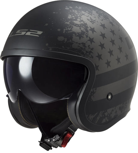 Ls2 Jethelm von 599 Spitfire II Flag Helm von 599 Spitfire II Flag m. sw gr. m