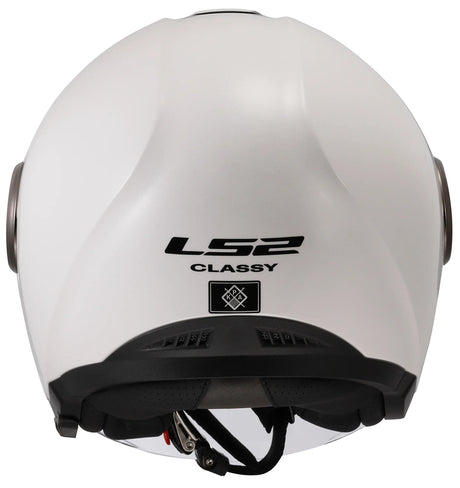 LS2 of620 edler Solid-Jet-Helm Helm of620 edler Solid-S-Weiß