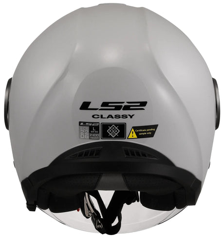 Ls2 Jet-Helm von 620 edler solider Helm von 620 edler solider Perlgrau-Gr. xs