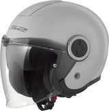Ls2 of620 edler solider Jethelm Helm of620 edler solider XXL-Grau