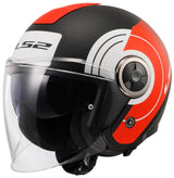 Ls2 of620 edler Disko-Jethelm Helm of620 edler Disko s bl rot weiß