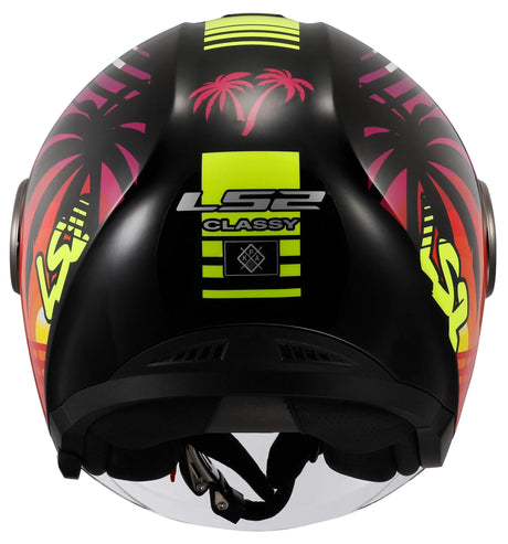 Ls2 Jethelm of620 Classy Palm Helm of620 Classy Palm Schwarz Gr. s