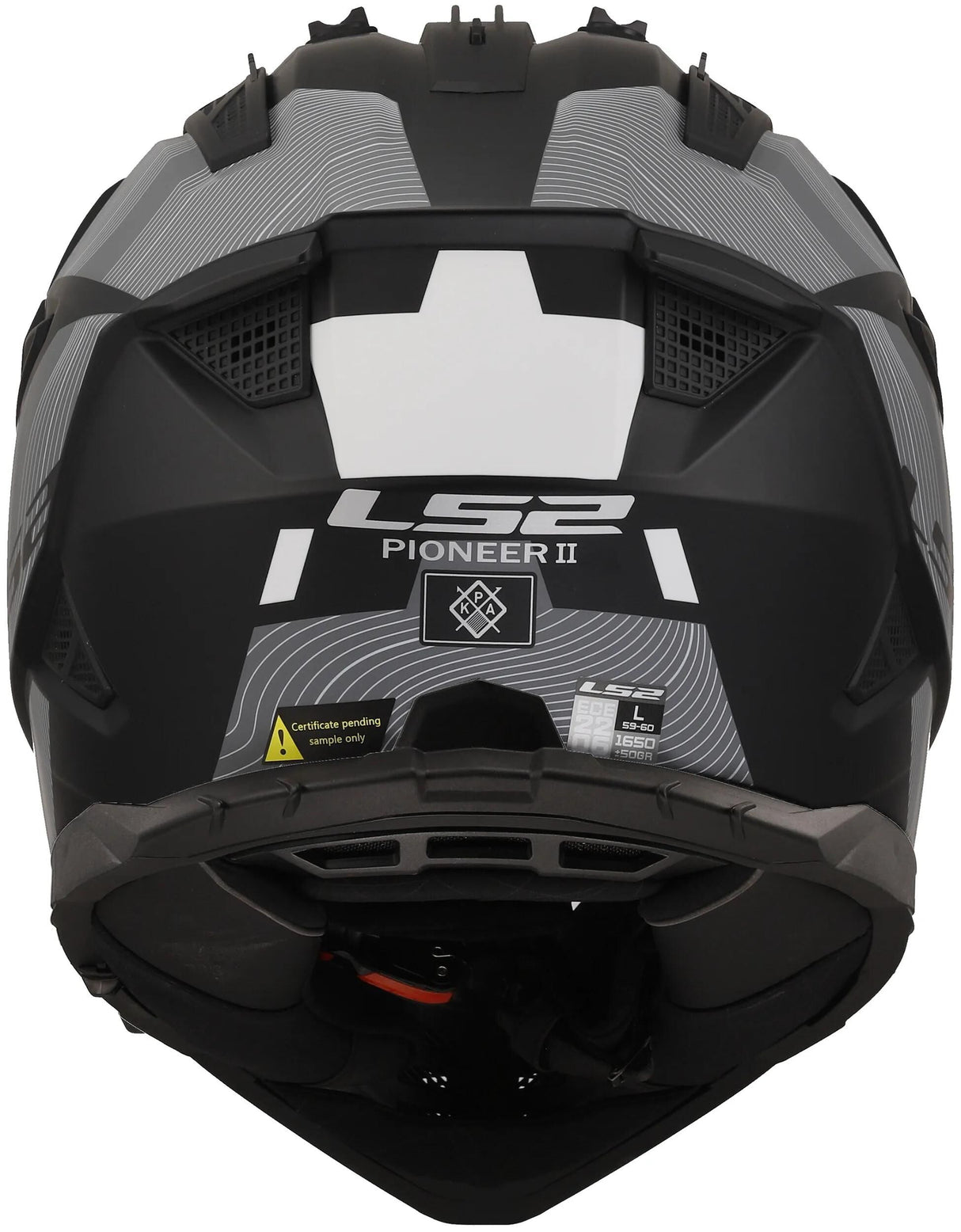 Ls2 Enduro-Helm MX702 Pioneer II Hill. Helm MX702 Pawn.II Hill XXL Bl. weiß matt