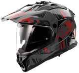 Ls2 Enduro-Helm MX702 Pioneer II Crazy. Helm mx702 Pawn.ii verrückt m bl. Hrsg