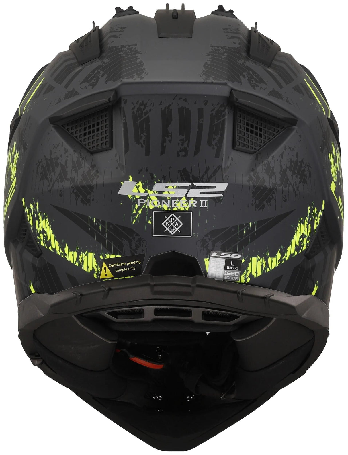 Ls2 Enduro-Helm MX702 Pioneer II Crazy. Helm mx702 Pawn.ii verrückt xxl bl. yel. Matt