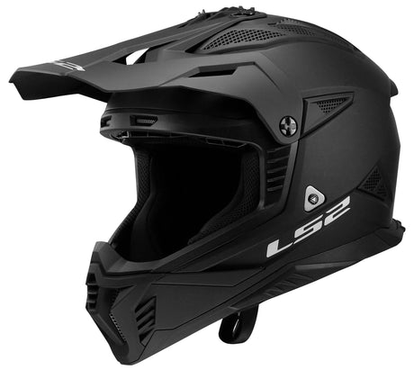 Ls2 Motocross-Helm MX708 Fast II Solid Helm MX708 Fast II Solid Mattschwarz Gr. m